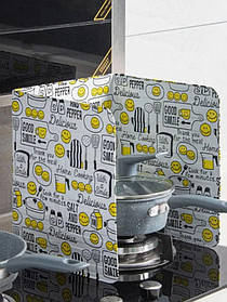 Захисний екран для плити від масляних бризок із щільної алюмінієвої фольги 84*32.5 см