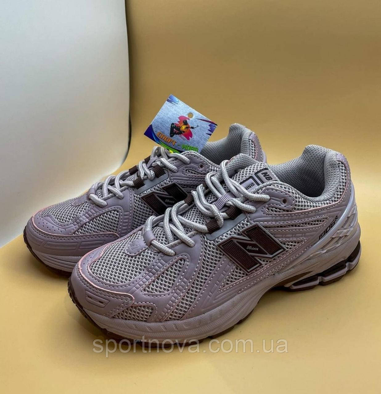 Жіночі підліткові кросівки демісезон New Balance 1906 шкіра/сітка сірі р 36-39, фото 1