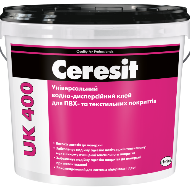 Клей для ПВХ ceresit UK400 14кг