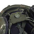 Шолом тактичний Fast TEAM WENDY Helmet NIJ IIIA + Навушники Earmor M31 MOD3 з чебурашкою + кавер, фото 4