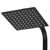 Комплект 2в1 душова колона із змішувачем CHAMPION KUB-009-J BLACK+умивальник CHAMPION KUB-001 BLACK, фото 3