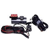 Відеореєстратор автомобільний DVR V7 WiFi виносна камера заднього виду + ​​нічна зйомка та сенсорний дисплей 3", фото 6