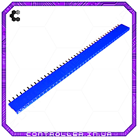 Роз'єм гніздовий PBS-40, 1х40 прямий, синій, "мама", крок 2,54 мм.