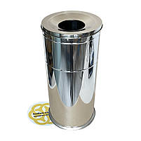 Бак для сміття якісний 30Л плоска кришка з отвором, нержавіюча сталь, хром VINKS, фото 3