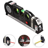 Лазерный уровень нивелир Laser Level Fixit Pro 3 в 1 с встроенной рулеткой и жидкостным уровнем I&S.