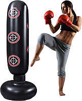 Надувная боксерская груша неваляшка для тренировки, водоналивная напольная груша для дома на подставке 160 см