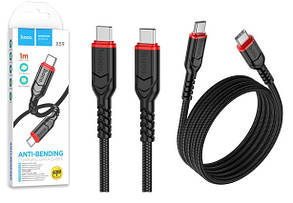 USB cable HOCO X59 Type-C/Type-C 60W (1m) /33 Черный