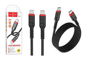 USB cable HOCO X59 Type-C/Type-C 60W (2m) /33 Черный