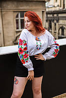 Блуза вышиванка Маки Украинские, Блузка украинская вышивка, Вышиванку с маками, Эксклюзивные вышиванки