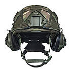 Шолом тактичний Fast TEAM WENDY Helmet NIJ IIIA + Навушники Earmor M31 MOD3 з чебурашкою + кавер, фото 5