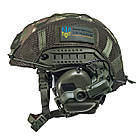 Шолом тактичний Fast TEAM WENDY Helmet NIJ IIIA + Навушники Earmor M31 MOD3 з чебурашкою + кавер, фото 2
