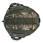 Шолом тактичний Fast Helmet NIJ IIIA + Навушники Earmor M31 MOD3 з чебурашкою + кавер, фото 6