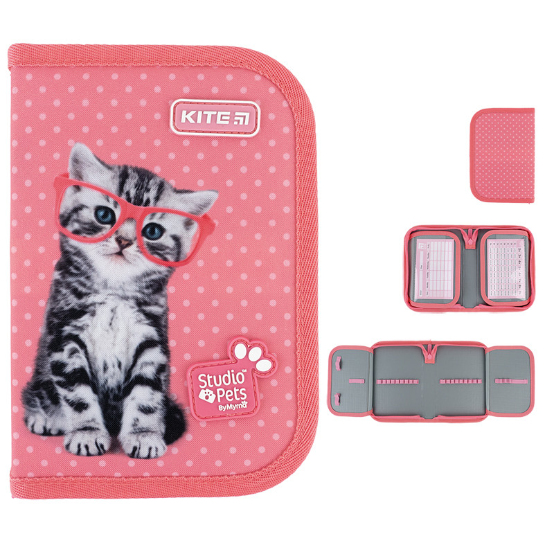 Пенал без наповнення Kite Studio Pets SP24-622-2, 1 відділення, 2 відвороти, фото 1