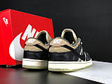 Жіночі кросівки Nike SB Dunk Low Travis Scott стильні повсякденні чорні бежеві, фото 7