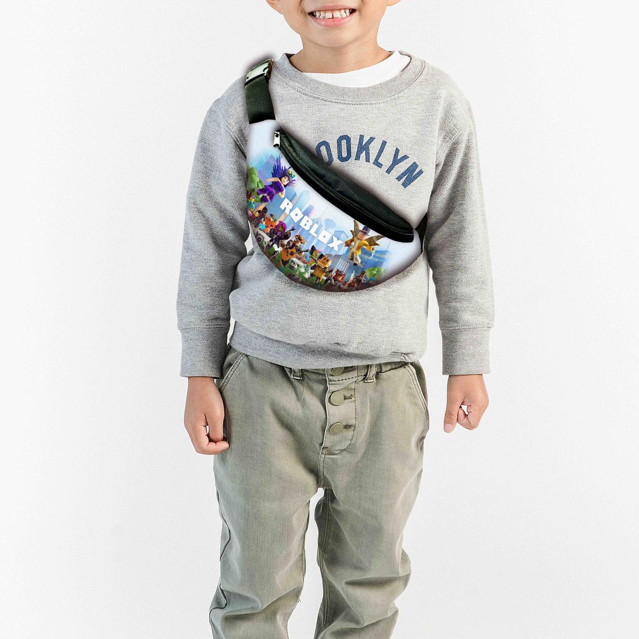 Сумка-бананка дитяча Роблокс "Roblox" 32х15см, через плече для хлопчика (0382), фото 1