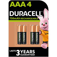 Аккумулятор Duracell AAA HR03 750mAh * 4 5007331 b