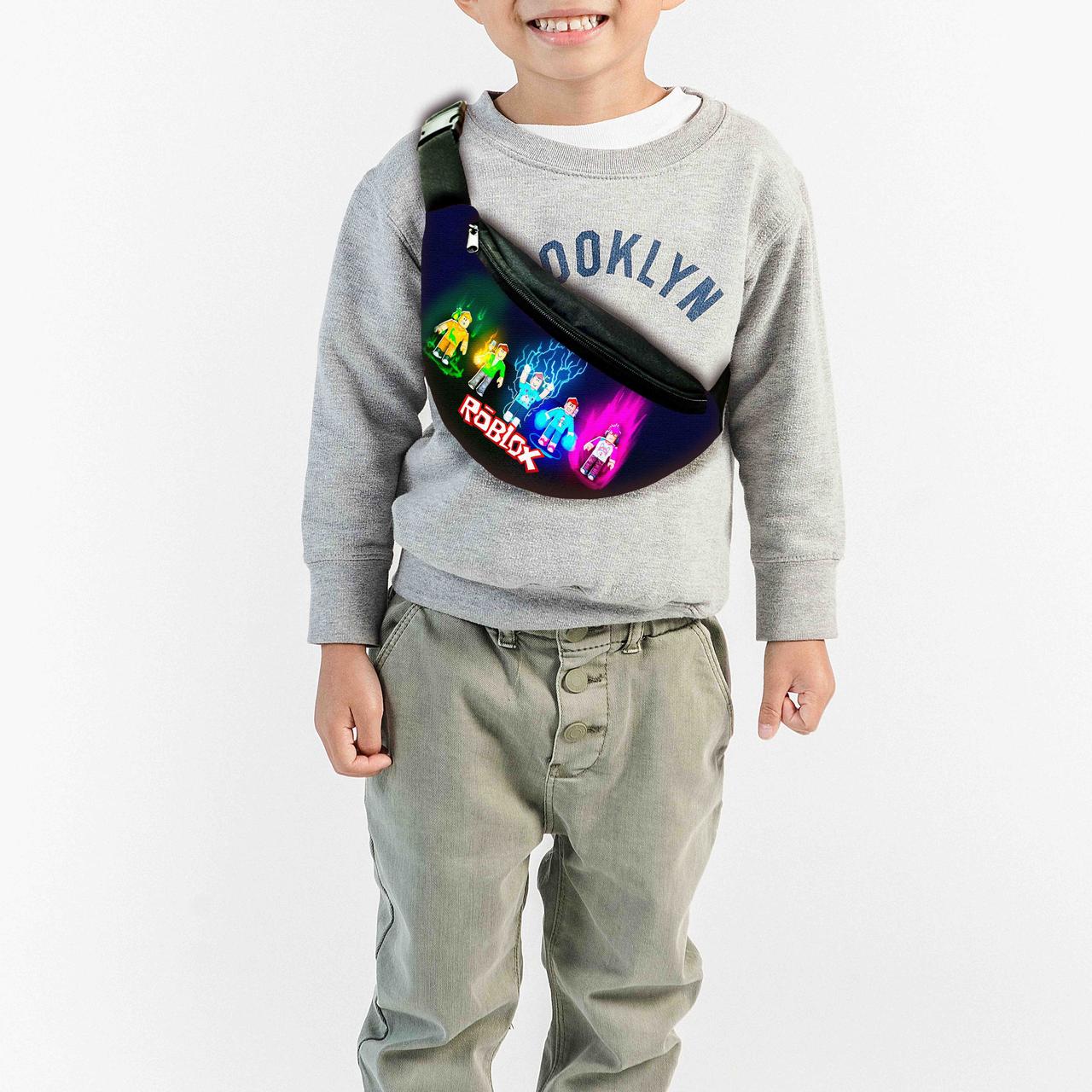 Сумка-бананка дитяча Роблокс "Roblox" 32х15см, через плече для хлопчика (0386), фото 1