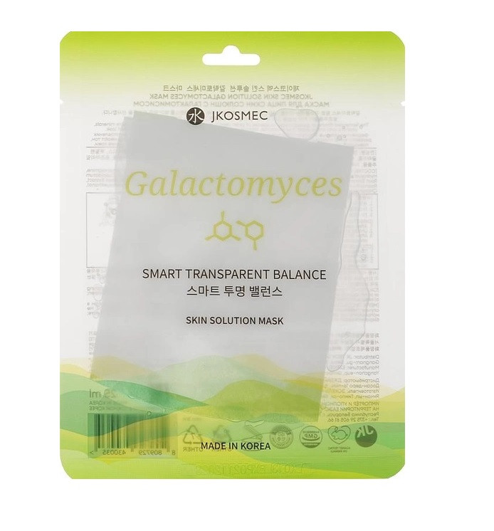 Тканинна маска для обличчя з галактомісісом Jkosmec Skin Solution Galactomyces Mask 25 мл