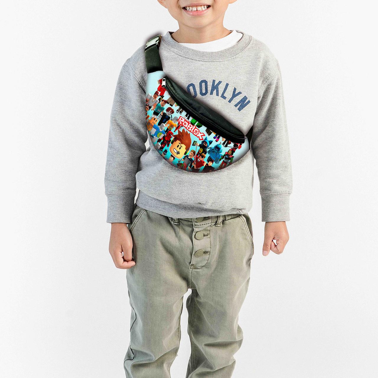 Сумка-бананка дитяча Роблокс "Roblox" 32х15см, через плече для хлопчика (0387), фото 1