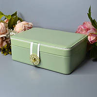 Скринька для зберігання прикрас і ювелірних прикрас 24 см незвичайна компактна красива різних кольорів