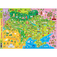 Плакат Звезда: Детская карта Украины А1(у) (30)