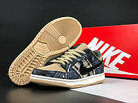 Чоловічі Кросівки  Nike SB Dunk Low Travis Scott  чорні з бежевим