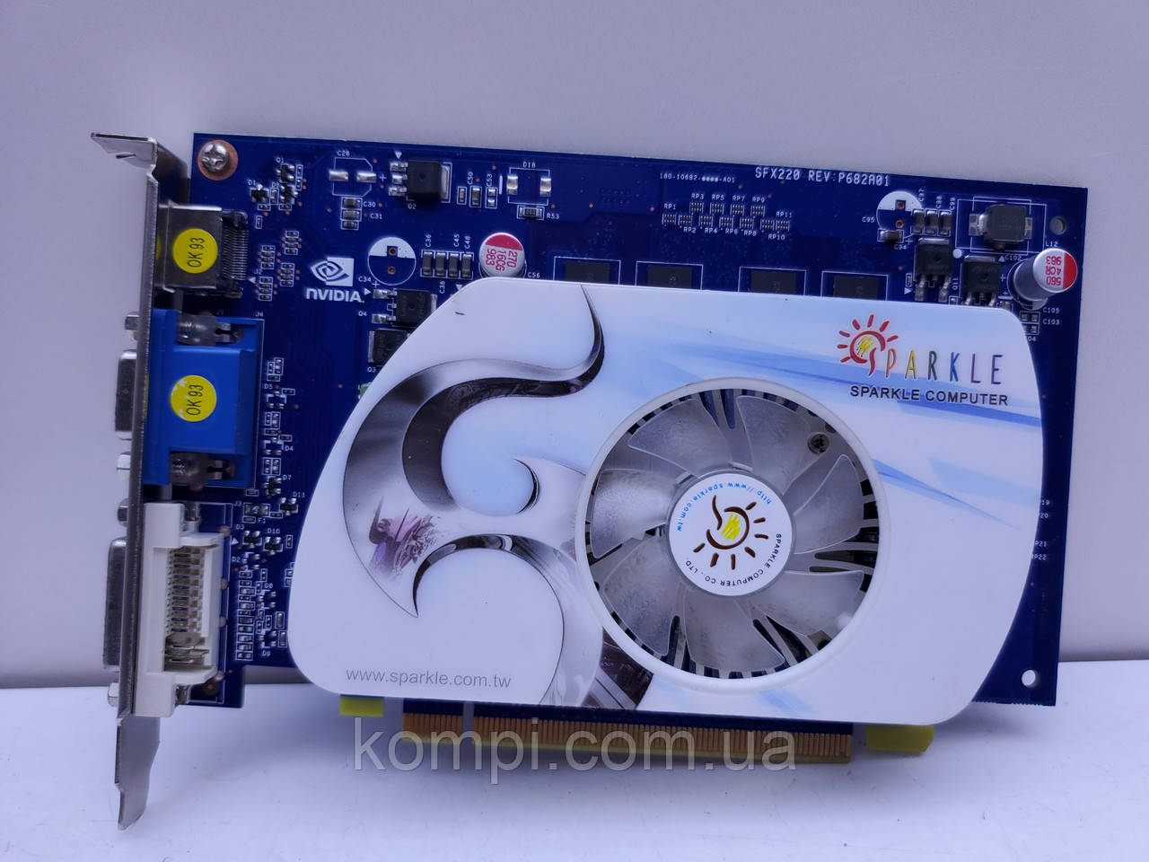 Відеокарта Sparkle GeForce GT 220 1GB (GDDR3,128 Bit,HDMI,PCI-Ex,Б/у)