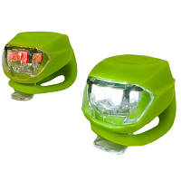 Комплект велофар Good Bike Silicone LED Green 92325Green-IS b