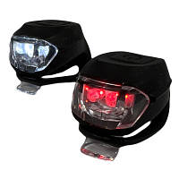 Комплект велофар Good Bike Silicone LED Black 92325Black-IS b