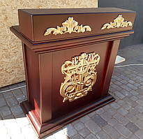 Свічний стіл з декором (темна емаль)