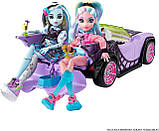 Машинка Монстер Хай монстро-мобіль Monster High Toy Car, Ghoul Mobile with Pet HHK63 Mattel Оригінал, фото 5