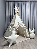 Вігвам для дітей Ніжність Повний комплект, вігвам для дівчинки, дитячий вігвам, дитяча палатка, дитячий вігвам, дитячий намет, фото 4