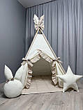 Вігвам для дітей Ніжність Повний комплект, вігвам для дівчинки, дитячий вігвам, дитяча палатка, дитячий вігвам, дитячий намет, фото 6