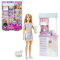Barbie Ice Cream Shop HCN46 Кукла Барби и Магазин мороженого