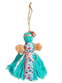 Лялька-мотанка з нитки No3 (15 см) (Кульки-мотанки)
