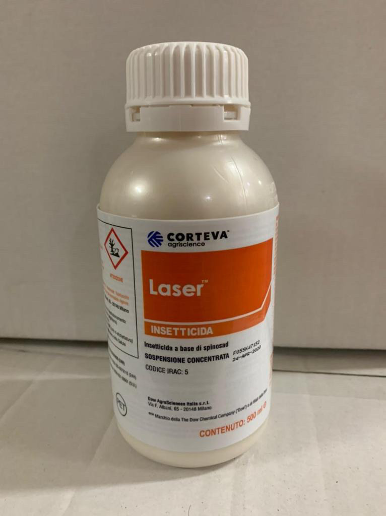 Інсектицид Лазер 0,5л Corteva (Laser 240), інсектицид від тріпси для персика, картоплі, томатів полуниці, сливи