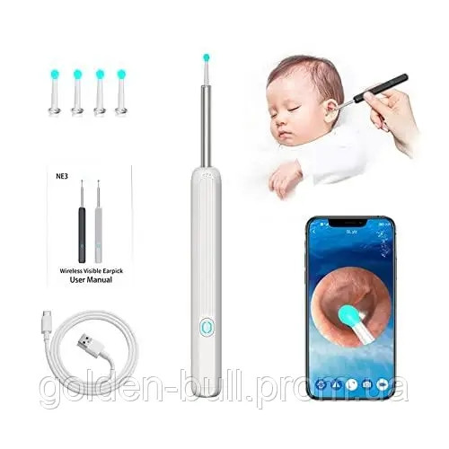 Бездротовий вушний відоскоп, ендоскоп EAR NE3 з Wi-Fi