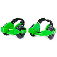 Ролики на пятку с подсветкой Flash roller Зеленые flashing roller, ролики на пятку (1000224-Green-0)