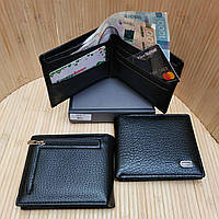 Мужское портмоне из искусственной кожи 10.5×9см на 6 карточек