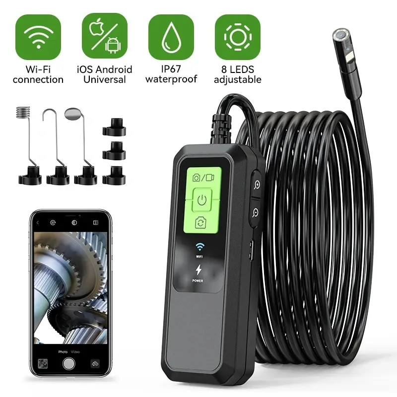 Ендоскоп W600 з подвійною камерою Wi-Fi FullHD 1 метр
