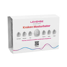 Набір мастурбаторів-яйок Lovense Kraken masturbator egg box, 6 штук, різна текстура