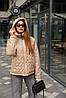 Гарна жіноча молодіжна коротка демі куртка з капюшоном, фото 2