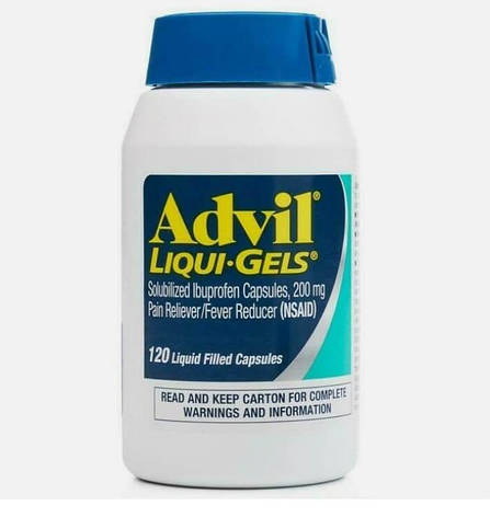 Капсулы от головной боли Advil Liquigels, 200 мг, 120 таблеток США, фото 2