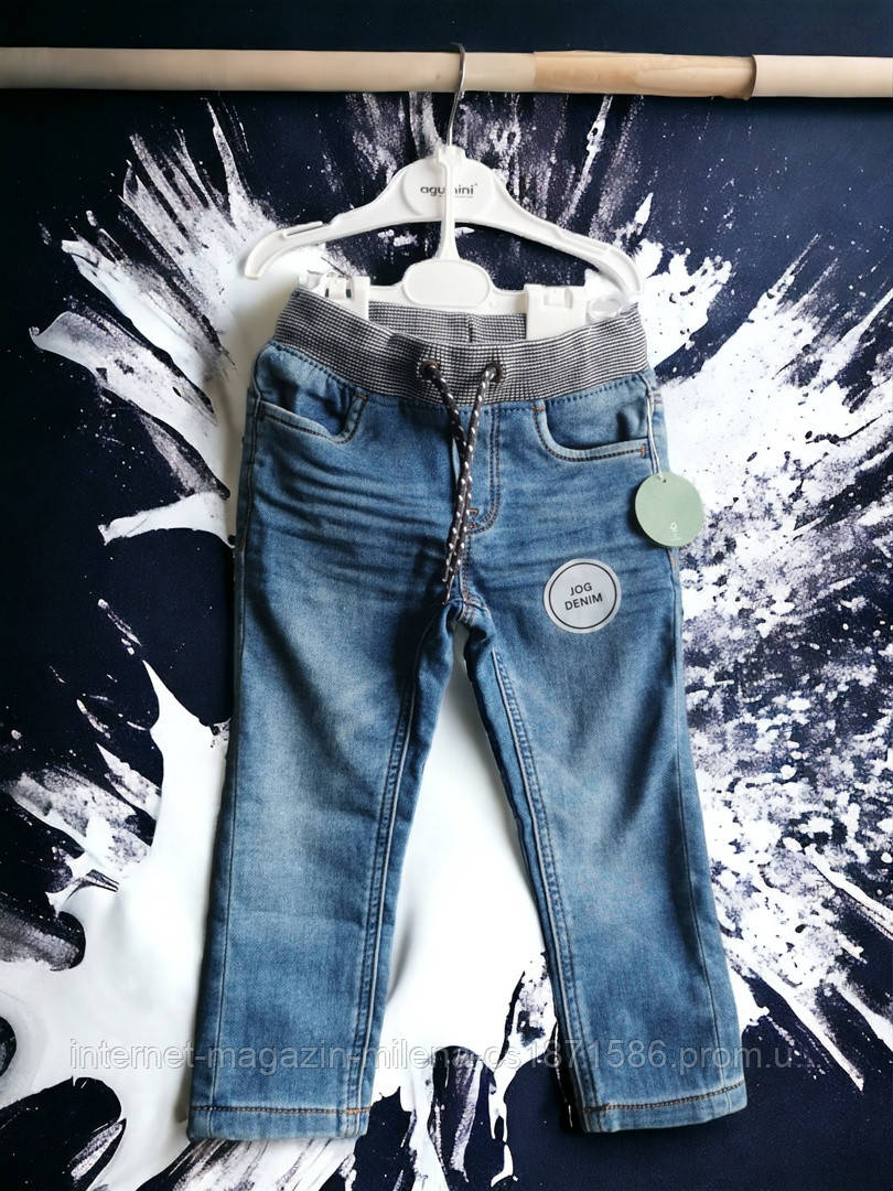 Стильні джинси сині  Jog Denim 10281, розмір 92