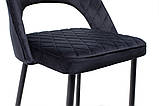 Напівбарний стілець B-125 чорний + чорний, фото 9