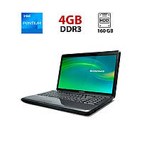 Ноутбук Lenovo G550 / 15.6" (1366x768) TN / Intel Pentium T4400 (2 ядра по 2.2 GHz) / 4 GB DDR3 / 160 GB HDD /