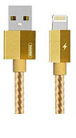 Lightning кабель 1 м Gefon золотой Remax RC-110i o