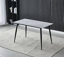 Обідній керамічний стіл TM-100 ребекка грей + чорний