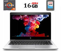 Ультрабук HP Elitebook 745 G5 / 14" (1920x1080) IPS / AMD Ryzen 5 2500U (4 (8) ядра по 2.0 - 3.6 GHz) / 16 GB