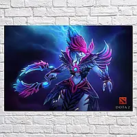 Плакат "Дота 2, Венга, Dota 2, Vengeful Spirit", 40×60см